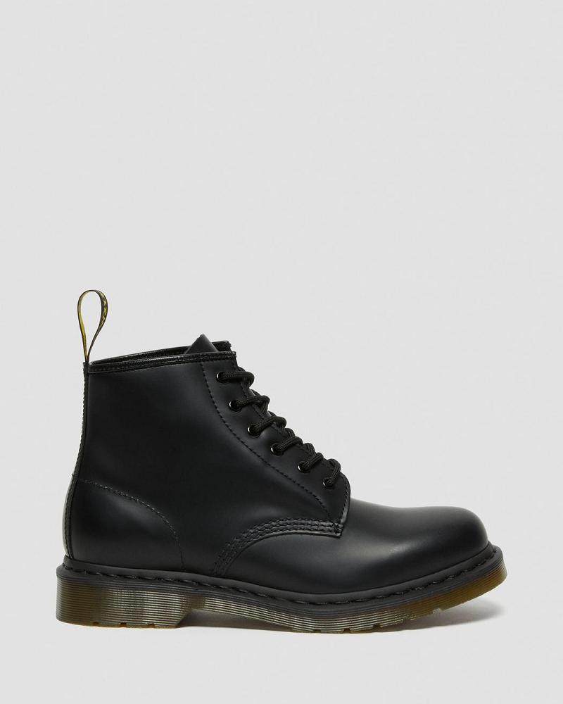 Botines Dr Martens 101 Smooth Cuero Hombre Negros | MX 38QMA